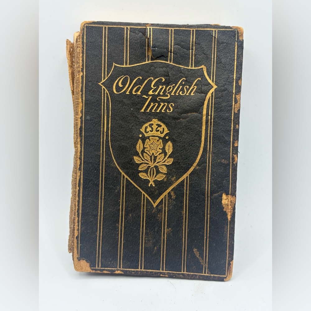 Old English Inns George Thomas Burrows, Illustrated S. James Brown Antique Book